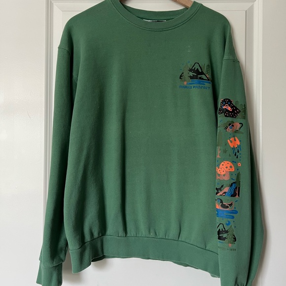 REI Parks Project Forest Green Crewneck Sweater XL - Picture 1 of 5
